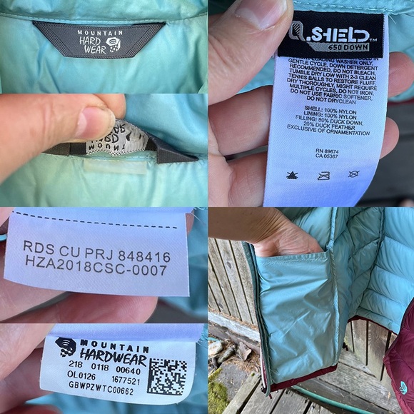 Mountain Hardwear Wm’s Ratio 650 Down 2 Tone Vest Sz S/M - Picture 3 of 16